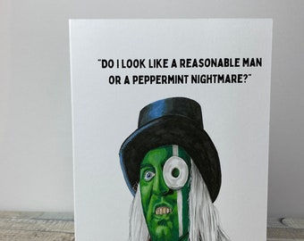 The Hitcher, The Mighty Boosh, Blank Greetings card.