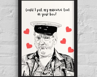 Pat Mustard, Father Ted, Limited Art Print, room decor, unique gift.