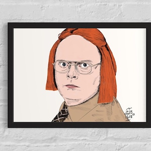 Dwight Schrute, as Meredith, The Office limited art prints. image 1