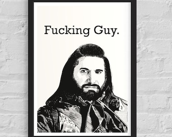 Nandor F*cking guy, Limited numbered art print, Room decor.