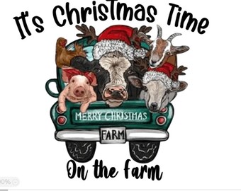 Ready to Press, Sublimation Transfers, DIY Shirt, Sublimation, Transfers Ready To Press, Heat Transfer Designs, Christmas Time, Farm, Animal
