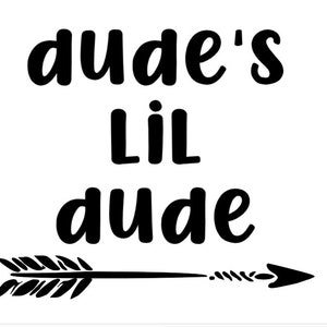 Dude Lil Dude, T-shirt, geschnittene Datei, Body geschnitten Datei