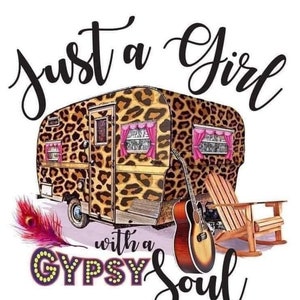 Gypsy Soul, Sublimación diy, listo para prensar, transferencias de sublimación, camisa de bricolaje, sublimación, transferencias listas para presionar, diseños de transferencia de calor