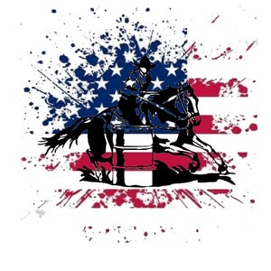 Ready to Press, Sublimation Transfers, DIY Shirt, Sublimation, Transfers Ready To Press, Heat Transfer Designs, American Flag, Barrel Racer