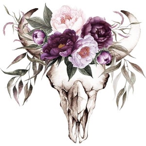 Ready to Press, Sublimation Transfers, DIY Shirt, Sublimation, Transfers Ready To Press, Heat Transfer Designs, Steer Skull, Boho, Western