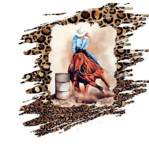 Ready to Press, Sublimation Transfers, DIY Shirt, Sublimation, Transfers Ready To Press, Heat Transfer Designs, Rodeo, Leopard, Barrel Racer