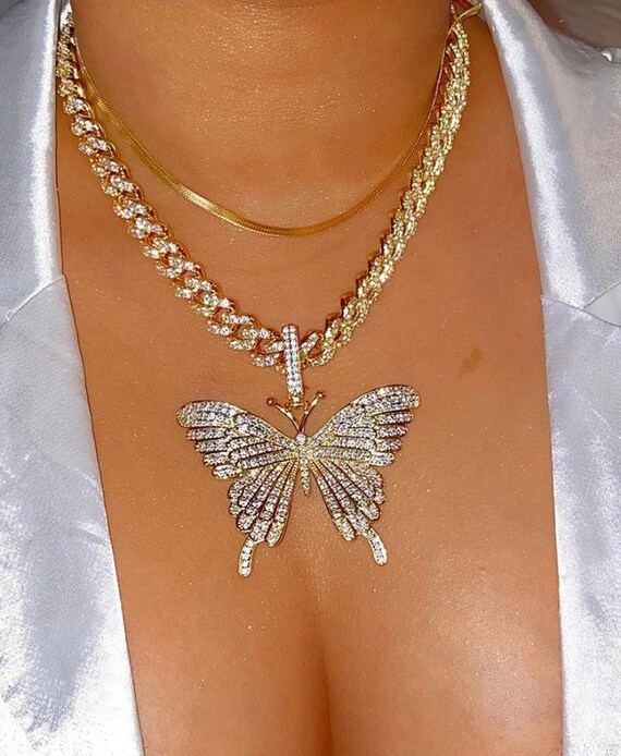 Butterfly cuban 2024 chain real