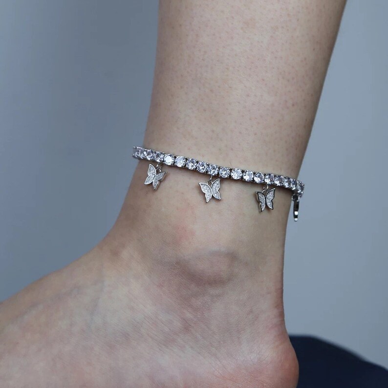 Download Butterfly tennis anklet butterfly anklet anklet jewelry | Etsy