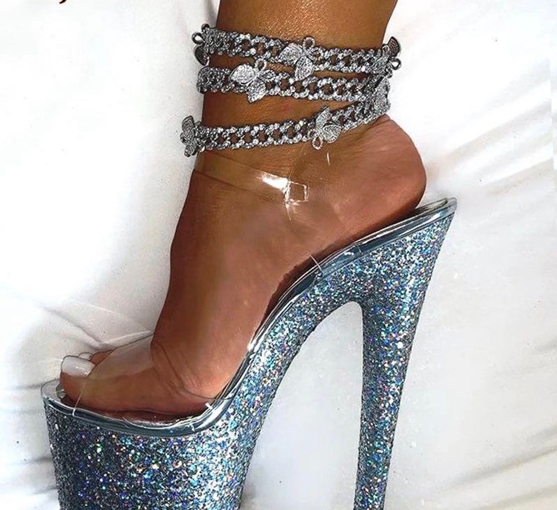 Cuban Butterfly Anklet Butterfly Jewelry Butterfly Foot Etsy