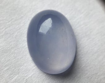 Blue Chalcedony Oval Cabochon 1pc 17.8x13mm