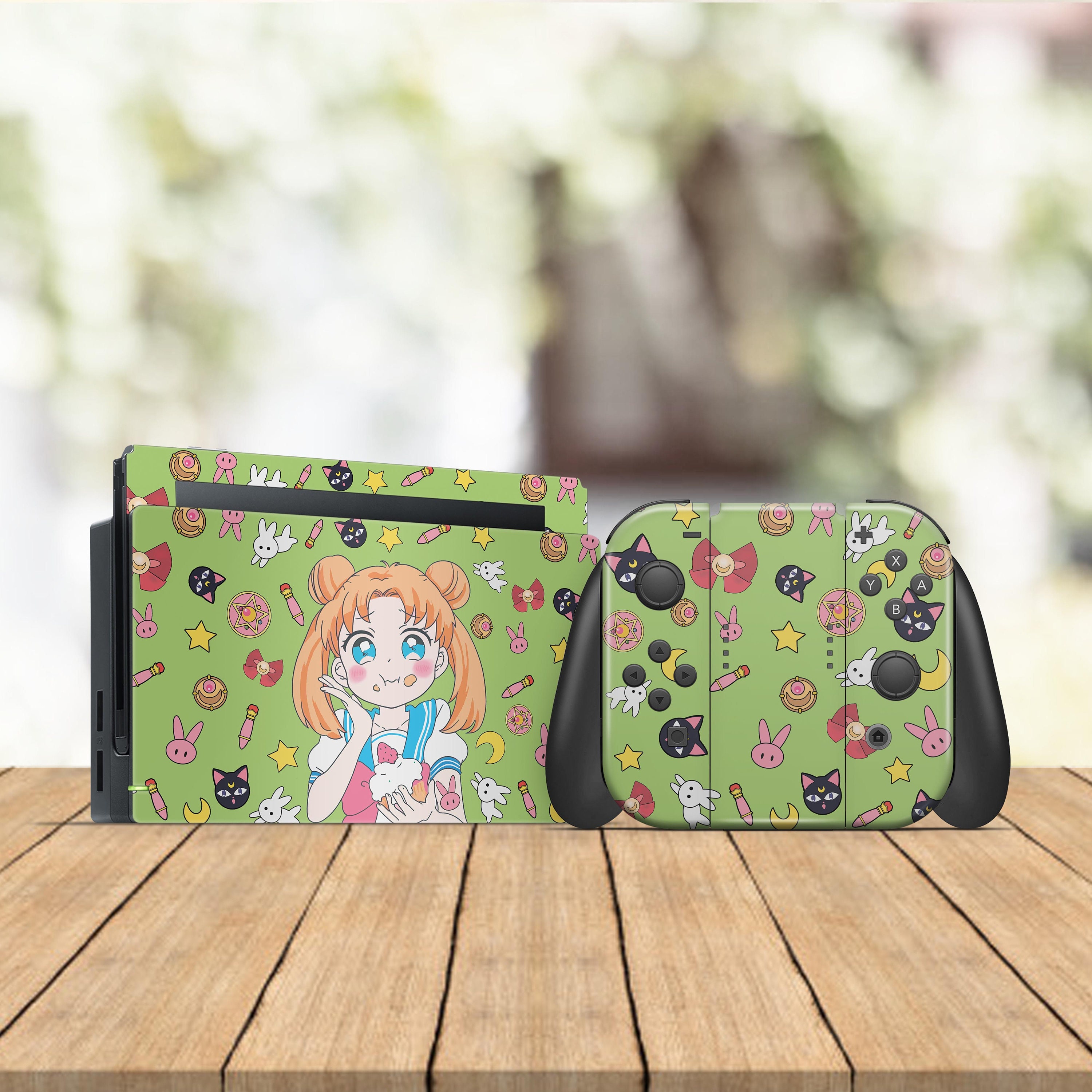 Nintendo Switch skin anime collage Gaming Accessories girly Etsy