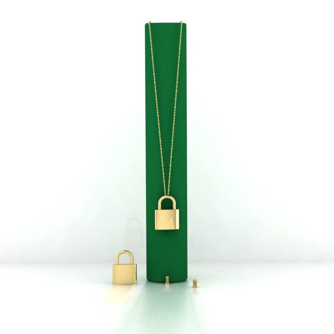 14K Solid Gold Urn Necklace Urn for Dad Mom Baby Son Ashes Etsy