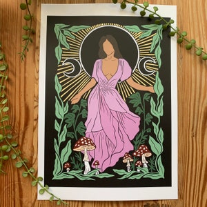 Woodland Witch Set // Art Print // Recycled Paper // Gift Idea