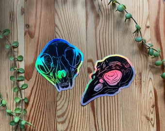 Witchy Stickers // Gothic Sticker Pack // Holographic Stickers