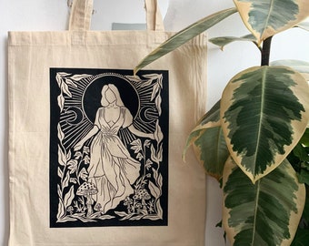 Woodland Witch // Tote Bag // Screen Printed