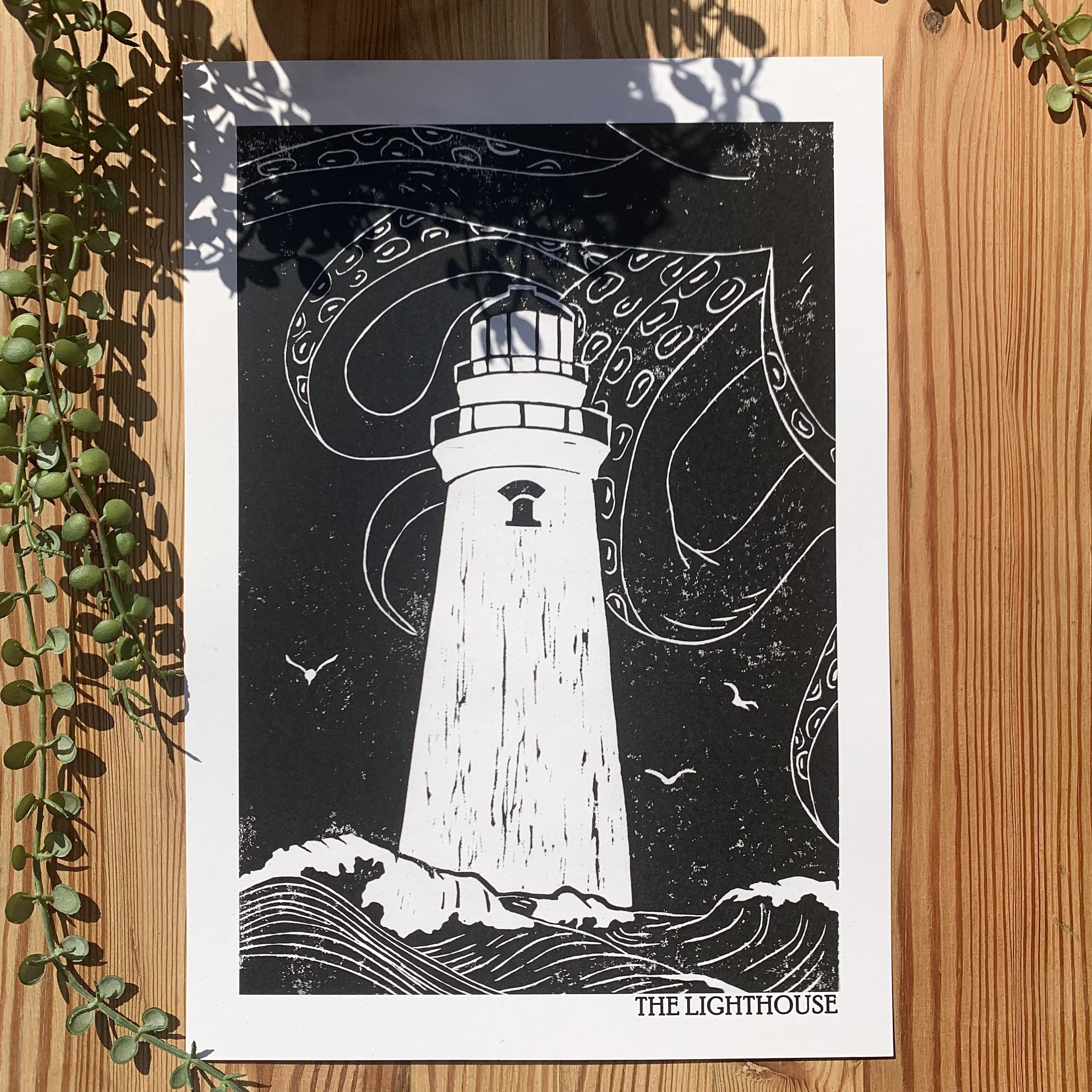 The Lighthouse // Movie Art Print // Recycled Paper // Gift Etsy UK