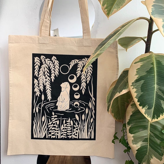 Screen printing top tote bags