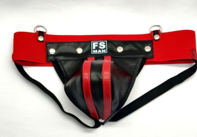Jockstrap Red Band With Removable Pouch by Fsman Leather Male Etsy UK