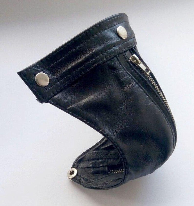 Leather Jockstraps With Zipper by Fsman Male Fetish Underwear Etsy