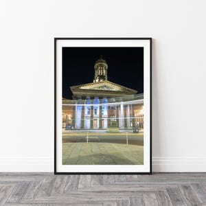 Duke of Wellington Queen Street Glasgow fotografie afdrukken Wall Art Schotland standbeeld kegel op hoofd Glasgow fotocadeau instant digitale download