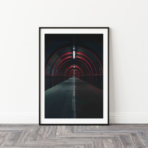 Glasgow Street Photography Digital Download Cinematic Photo Sc-Fi Apocalyptic Glasgow SECC tunnel River Clyde Wall Decor Wall Art For Office