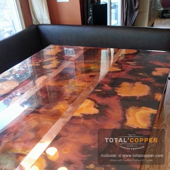 Rojo Y Negro Copper Sheet Patina Copper Copper Sheet Metal Etsy