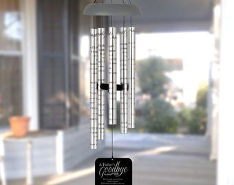 Personalized Loss of Dad Wind Chime | Father's Goodbye Angel Chime | Sympathy Gift for Loss of Father | Memorial Gift | Dad Name & Dates