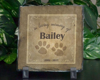 In Loving Memory of pet gifts | Personalized Memorial Gifts for loss of pet | Pet Sympathy Gifts | Pet Memorial | Plaques | In Memory of our