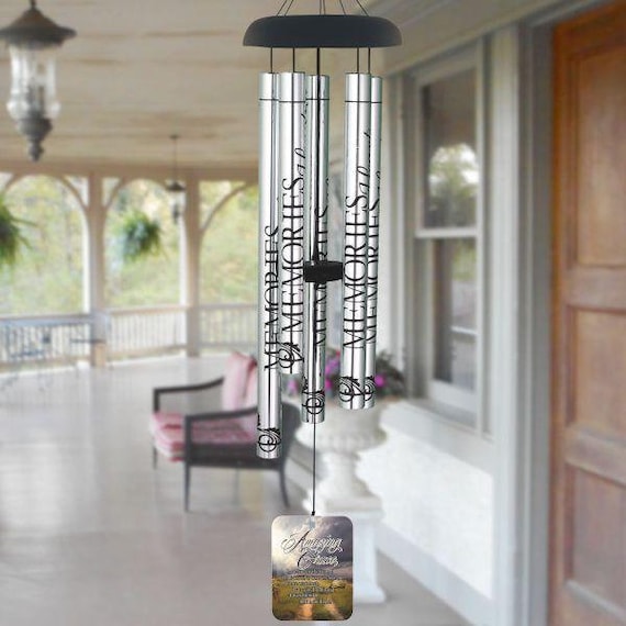 In loving memory wind chimes memorial wind chimes etsy
