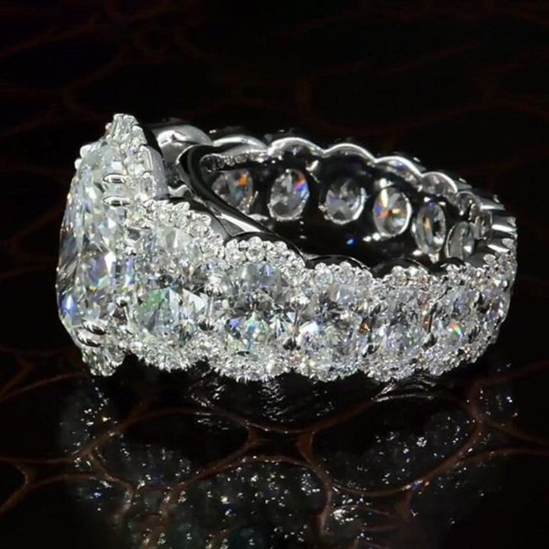 2.25Ct Oval Cut White Diamond Halo Diamond Layer Solitaire With Accent Anniversary Wedding Bridal Ring in 14K White Gold
