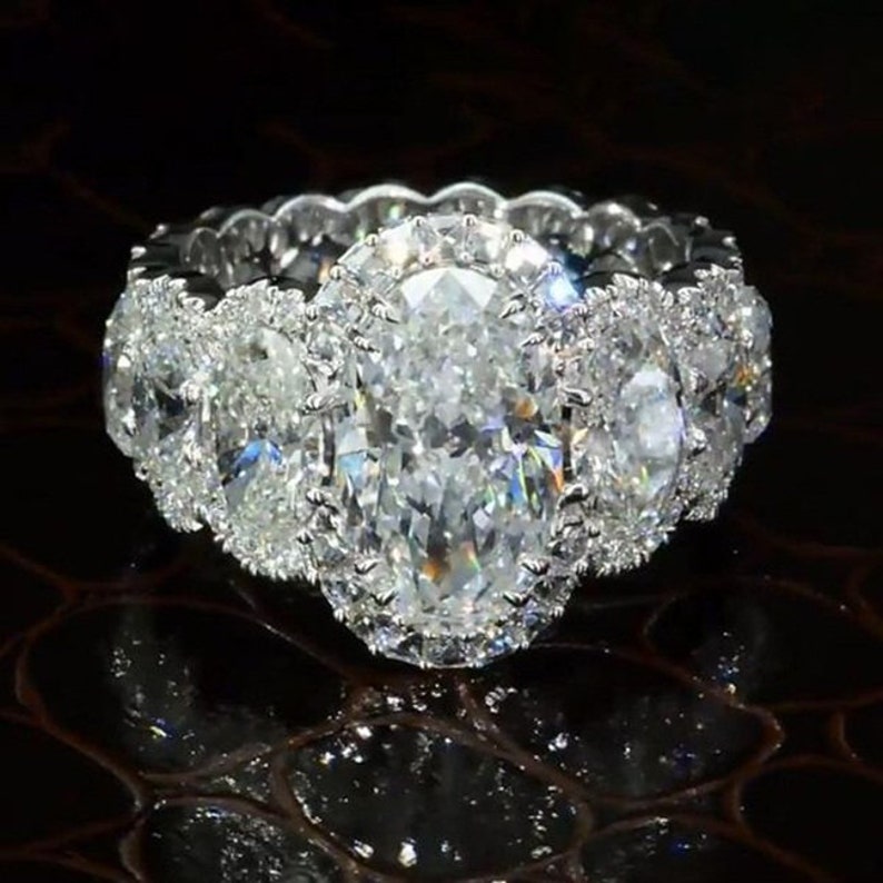 2.25Ct Oval Cut White Diamond Halo Diamond Layer Solitaire With Accent Anniversary Wedding Bridal Ring in 14K White Gold