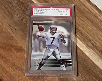 Jon Kitna n.° 131, año 2000, coleccionista, sin circular, PSA, Gem Mint 10
