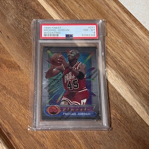 Michael Jordan n.º 331 PSA 8 de Topps Finest 1994, casi nuevo, revestimiento original de fábrica