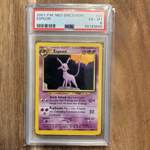 2001 Espeon Neo Discovery Holographic PSA 6 – Rare Vintage Pokémon Card Collectible
