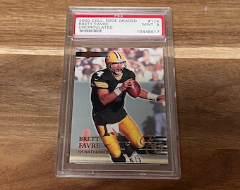 2000 Brett Favre #124 Collector's Edge Graded - Sin circular PSA Mint 9