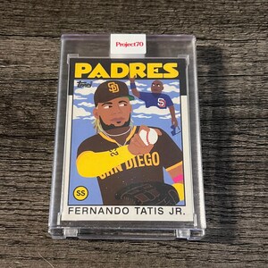 Topps Fernando Tatis Jr. Projeto 70 Cartão de beisebol colecionável em perfeitas condições - Padres
