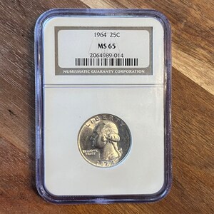 NGC 1964 Washington Quarter MS65 - Brilliant Mint State Gem