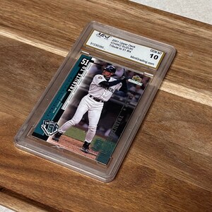 Tarjeta de béisbol Gem Mint 10, tributo a Ichiro Suzuki n.° 14, número 51, 2001