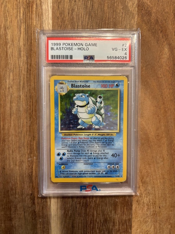 1999 Blastoise Holographic Pokémon Card PSA 4 – Vintage Base Set