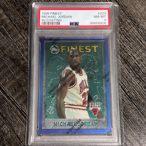 1995 Topps Finest Michael Jordan #229: Chrome Basketball Card (PSA 8)