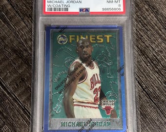 1995 Topps Finest Michael Jordan #229: Figurina da basket cromata (PSA 8)