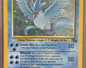 original articuno pokemon card Amazon.com: Pokemon - Articuno (2) - Fossil main image 1