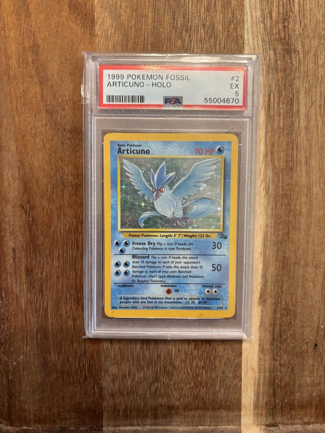 1999 Articuno Holographic Fossil PSA 5 – Vintage Pokémon Card