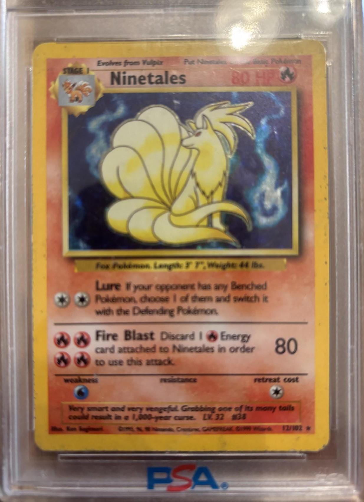 1999 Ninetales Holographic Pokmon Card PSA 6  Vintage Collectible - Etsy  Israel