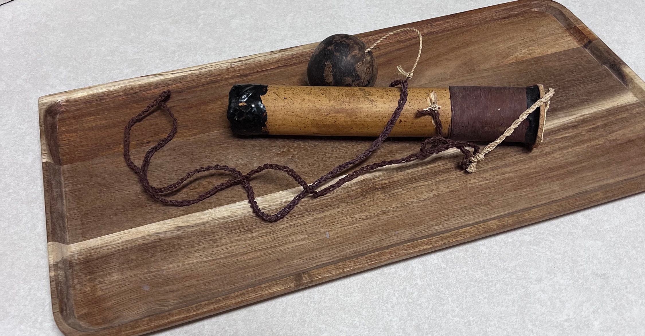 Ancien Carquois Flèches En Bambou Et Cuir - Pointes En Fer - Tribal Primitif - 1900-1940