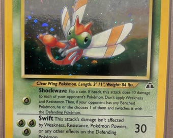 2001 Yanma Holographic Neo Discovery PSA 7  Vintage Pokmon Card  Collectible - Etsy