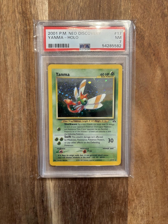 2001 Yanma Holographic Neo Discovery PSA 7 – Vintage Pokémon Card