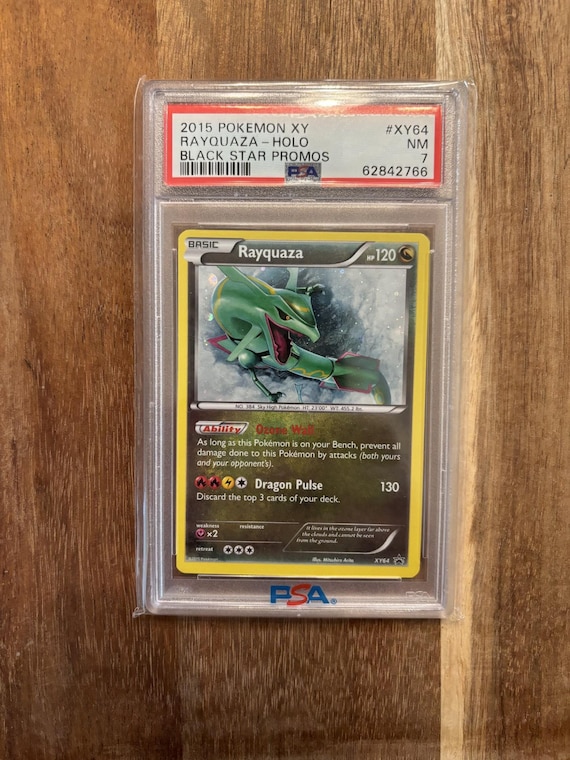 Rayquaza Holographic XY Black Star Promo PSA 7  Iconic Pokmon Card - Etsy