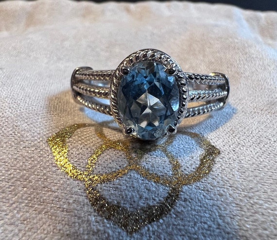 Captivating Blue Topaz Sterling Silver Karis Collection Statement