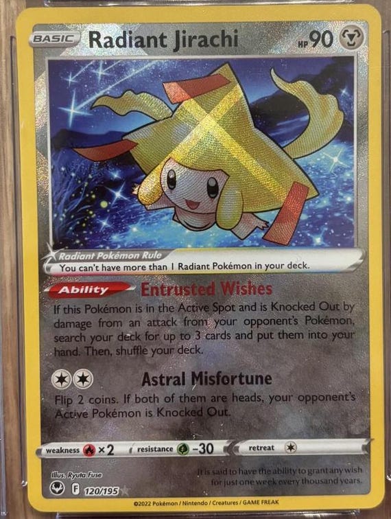 Radiant Jirachi - Graded CGC 9 Silver Tempest - Mint Condition Pokmon Trading Card 120/195 - Etsy Radiant Jirachi - Graded CGC 9 Silver Tempest - Mint Condition Pokmon Trading Card 120/195 - Etsy